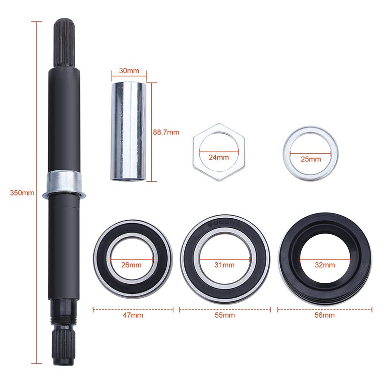 Pilida W10435302 Tub Shaft & Bearing: Compatible With Whirlpool Cabrio Washer Washing Machine - Image 4